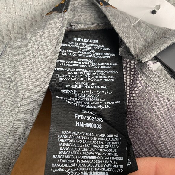 Hurley Men Sportswear Trucker SnapBack Hat Cap Blue  Adult,Adjustable,One Size - Picture 4 of 9